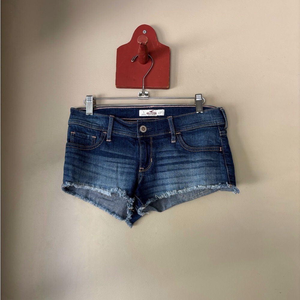 Hollister Y2K Denim Low Rise Mini Shorts 27